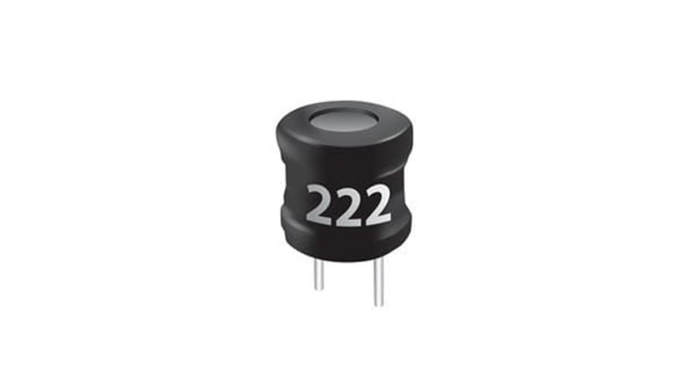 Bourns 2.2 mH ±5% Ferrite Leaded Inductor, Max SRF:Minimum of 0.76MHz, Q:20, 350mA Idc, 3.2Ω Rdc, RLB1112V4