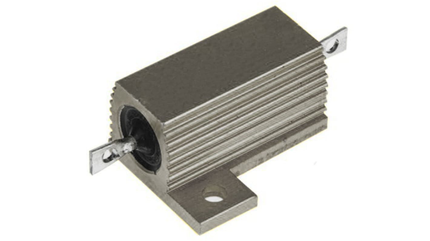 Resistencia de montaje en panel RS PRO, 1.5Ω ±5% 25W, Con carcasa de aluminio, Axial, Bobinado