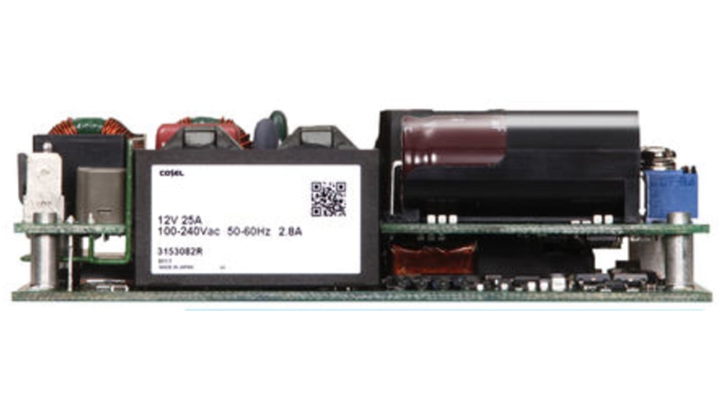 Cosel Switching Power Supply, GHA300F-12-R3, 12V dc, 4.6A, 300W, 1 Output, 90 → 264V ac Input Voltage