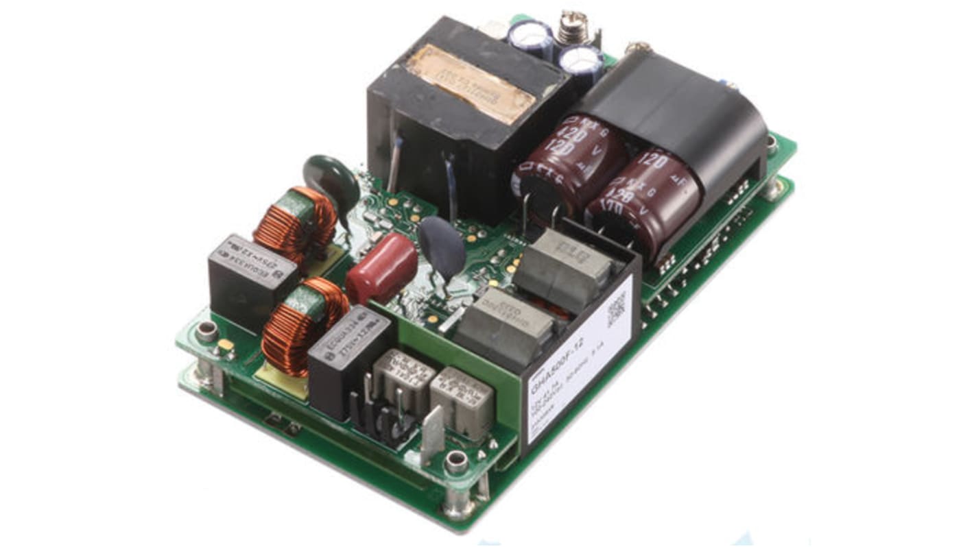 Cosel Switching Power Supply, GHA500F-12-P, 12V dc, 9.2A, 500W, 1 Output, 90 → 264V ac Input Voltage