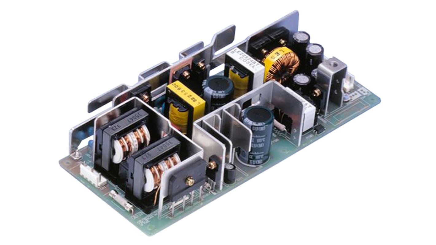 Cosel Switching Power Supply, LEB225F-0524-Y, 5 V dc, 24 V dc, 5 A, 9 A, 225W, Dual Output, 120 → 370 V dc, 85