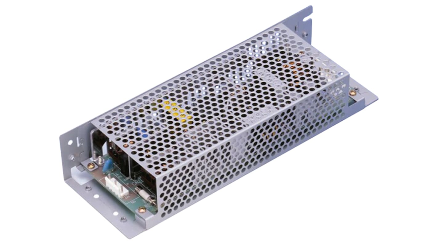 Cosel Switching Power Supply, LEB100F-0524-SNY, 5 V dc, 24 V dc, 4 A, 5 A, 100W, Dual Output, 120 → 370 V dc, 85