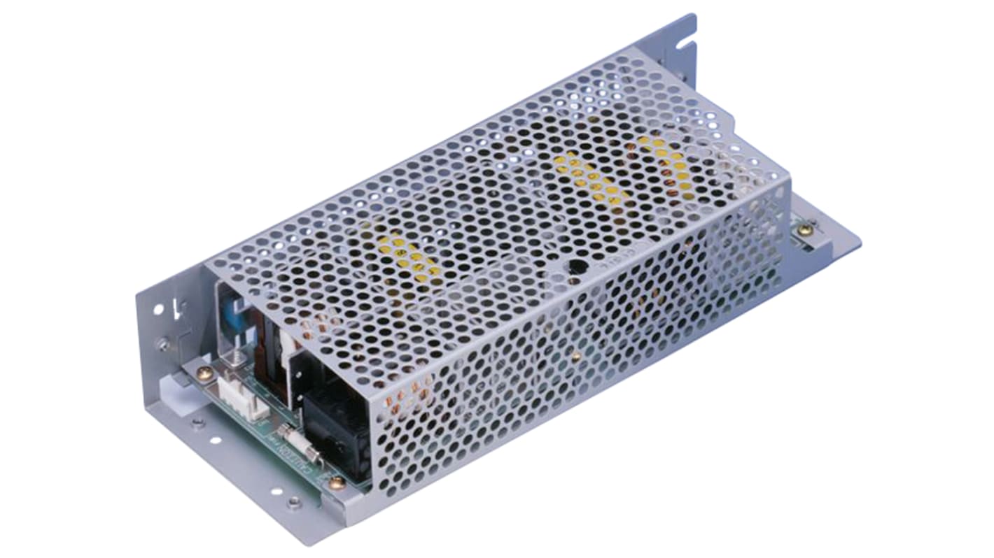 Cosel Switching Power Supply, LEB150F-0512-SNY, 5 V dc, 12 V dc, 5A, 150W, Dual Output, 120 → 370 V dc, 85