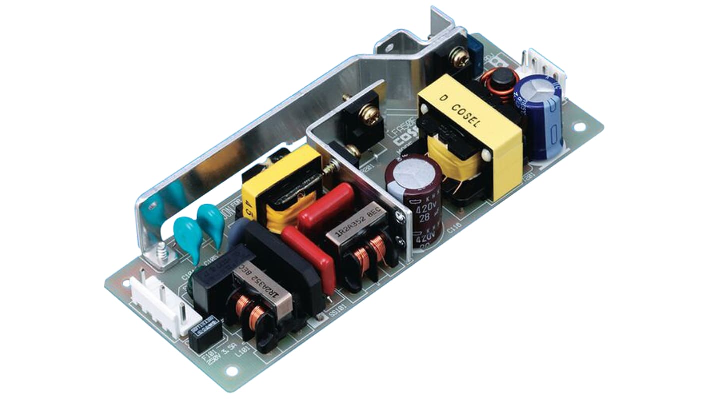 Cosel Switching Power Supply, LFA50F-12-Y, 12V dc, 4.3A, 51.6W, 1 Output, 85 → 264V ac Input Voltage