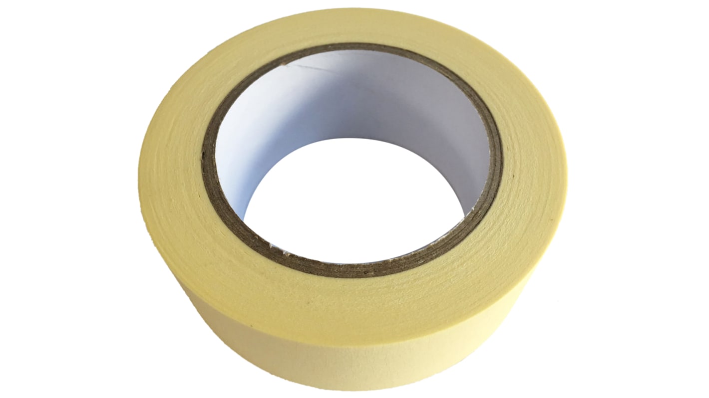 RS PRO Beige Masking Tape 25mm x 50m