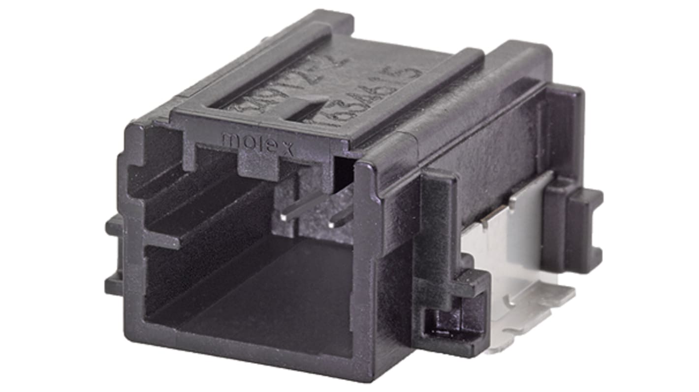 Molex Mini50  Automotive, Kfz-Steckverbinder, Leiterplattenleiste, Stecker, 2-polig, Schwarz / 1-reihig, 4A