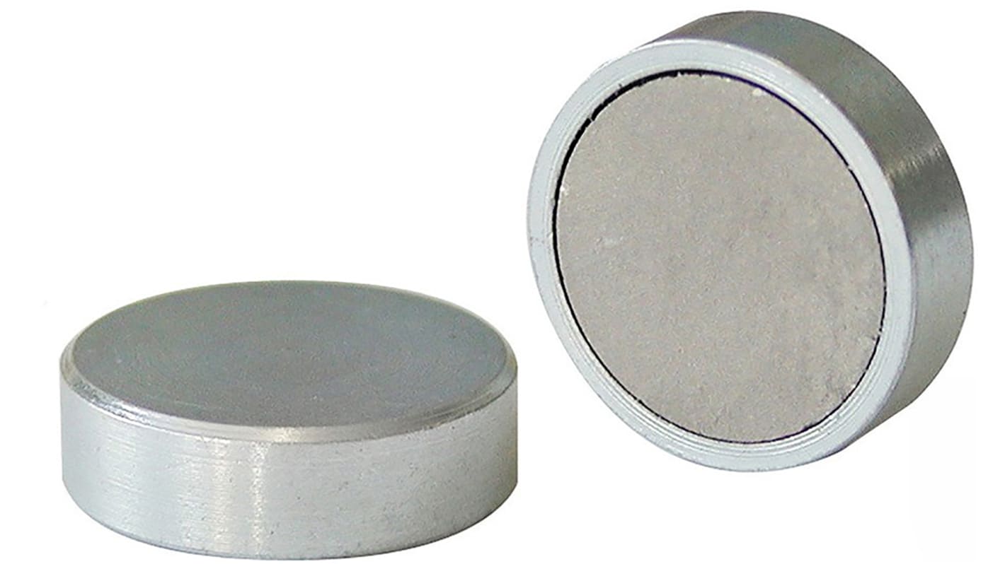 Aimant en pot, diamètre 16mm, force de traction 6kg