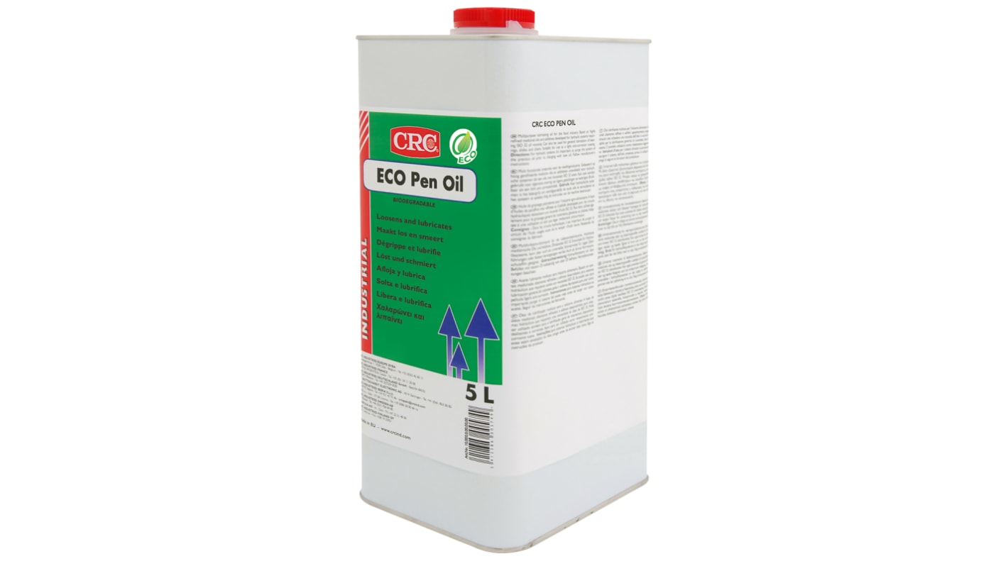 CRC 5 L ECO Pen Oil, ECO Pen Oil Oil and for Corroded Fasteners, Equipment Disassembly, Locks & Hinges, Screwed Parts,