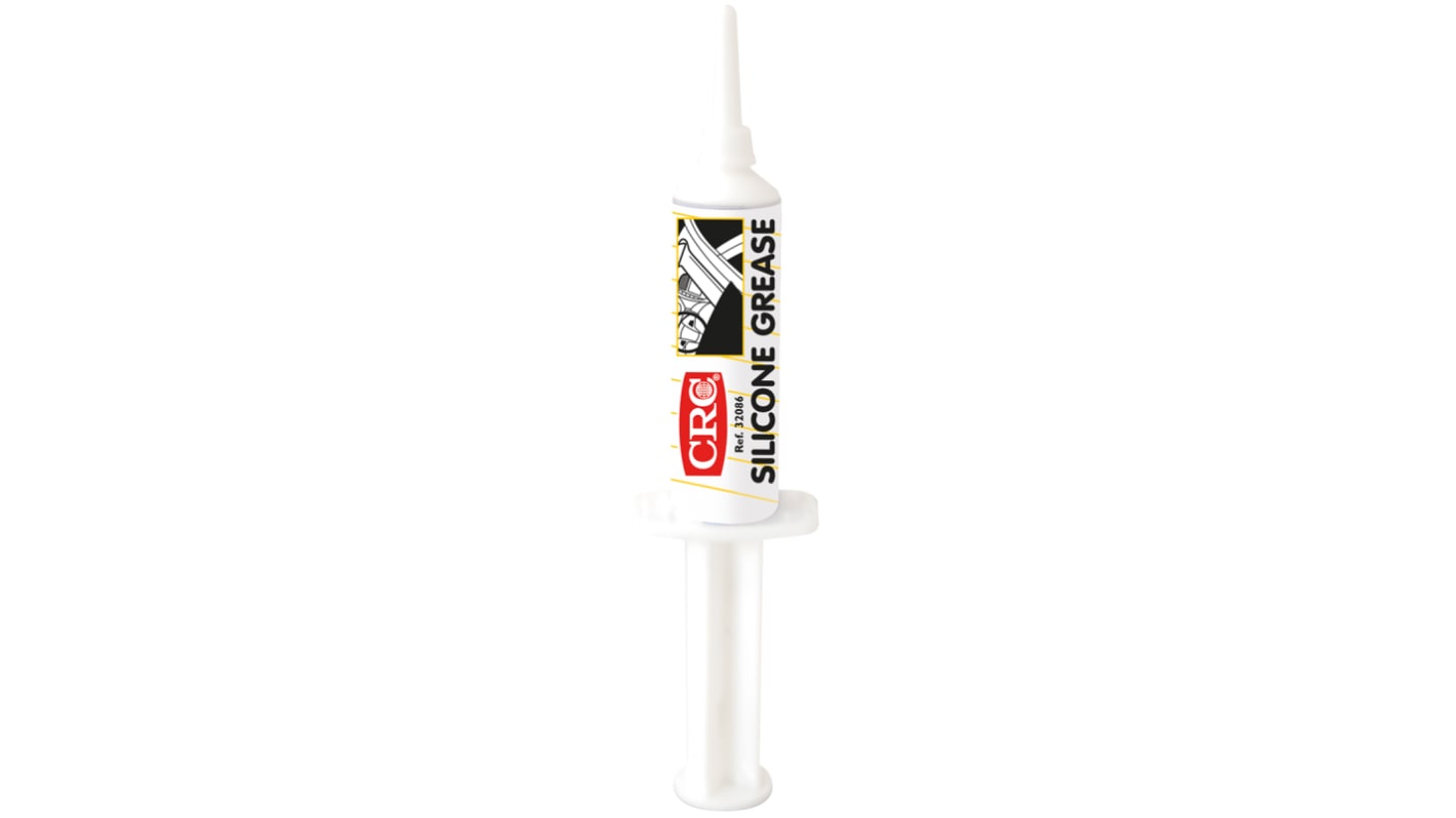 Grasa de Silicona CRC SILICONE GREASE, Jeringa de 10 g