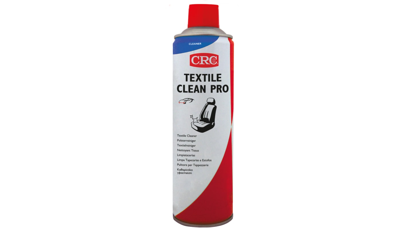 Nettoyant pour tapisserie d'ameublement CRC TEXTILE CLEAN PRO, Aérosol 500 ml, Siège de voiture, Moquette, Tissu,