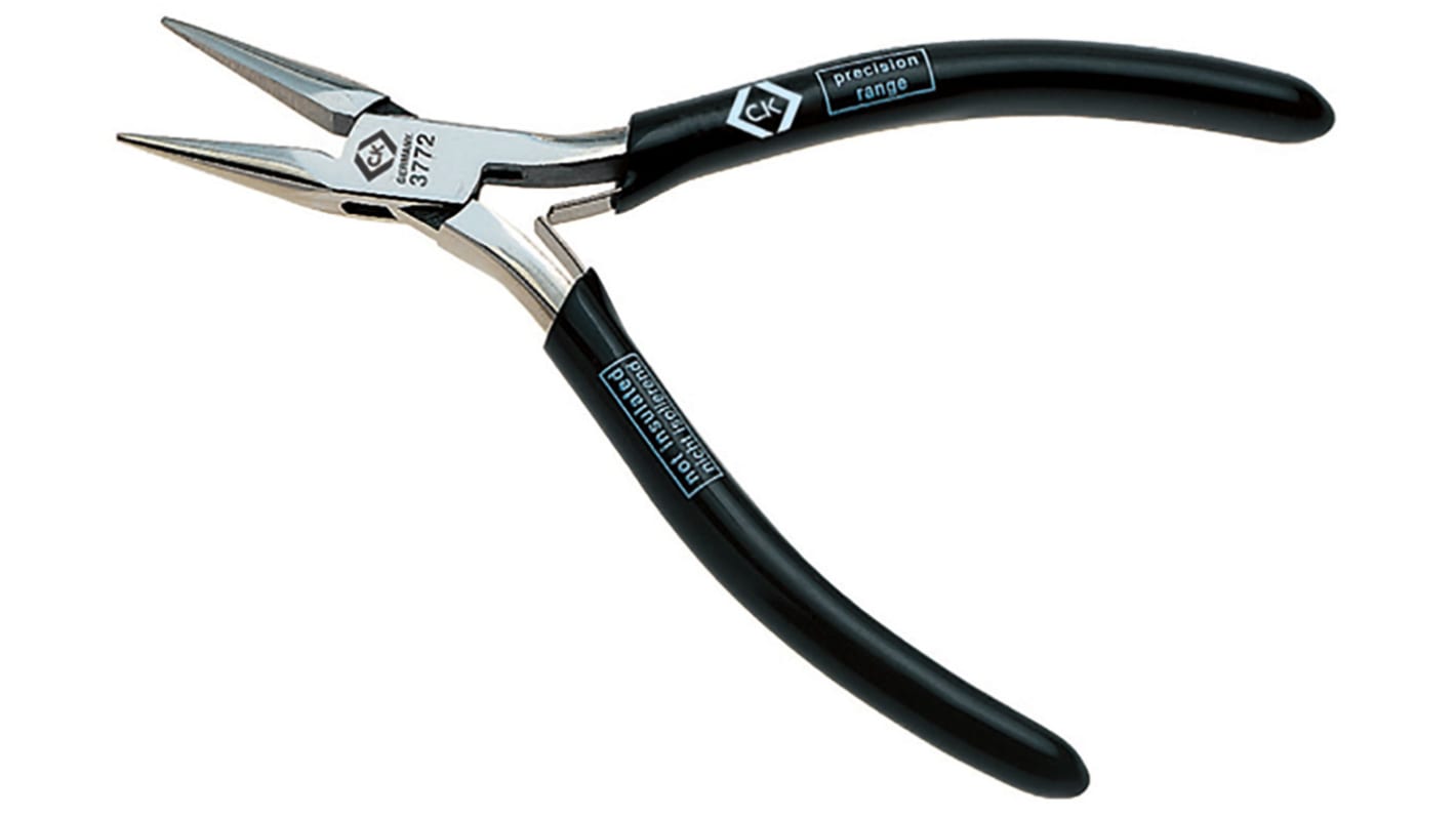 CK Long Nose Pliers, 120 mm Overall, Straight Tip, 23mm Jaw