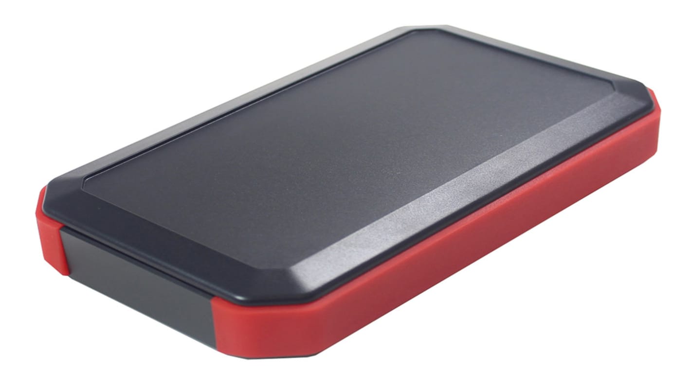 Caja portátil Takachi Electric Industrial de ABS Negro, Rojo, 88 x 146 x 20mm, con compartimento batería