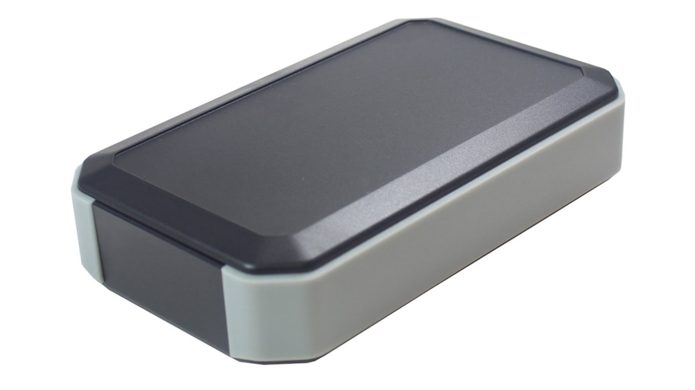 Caja portátil Takachi Electric Industrial de ABS Negro, Gris, 88 x 146 x 33mm, con compartimento batería