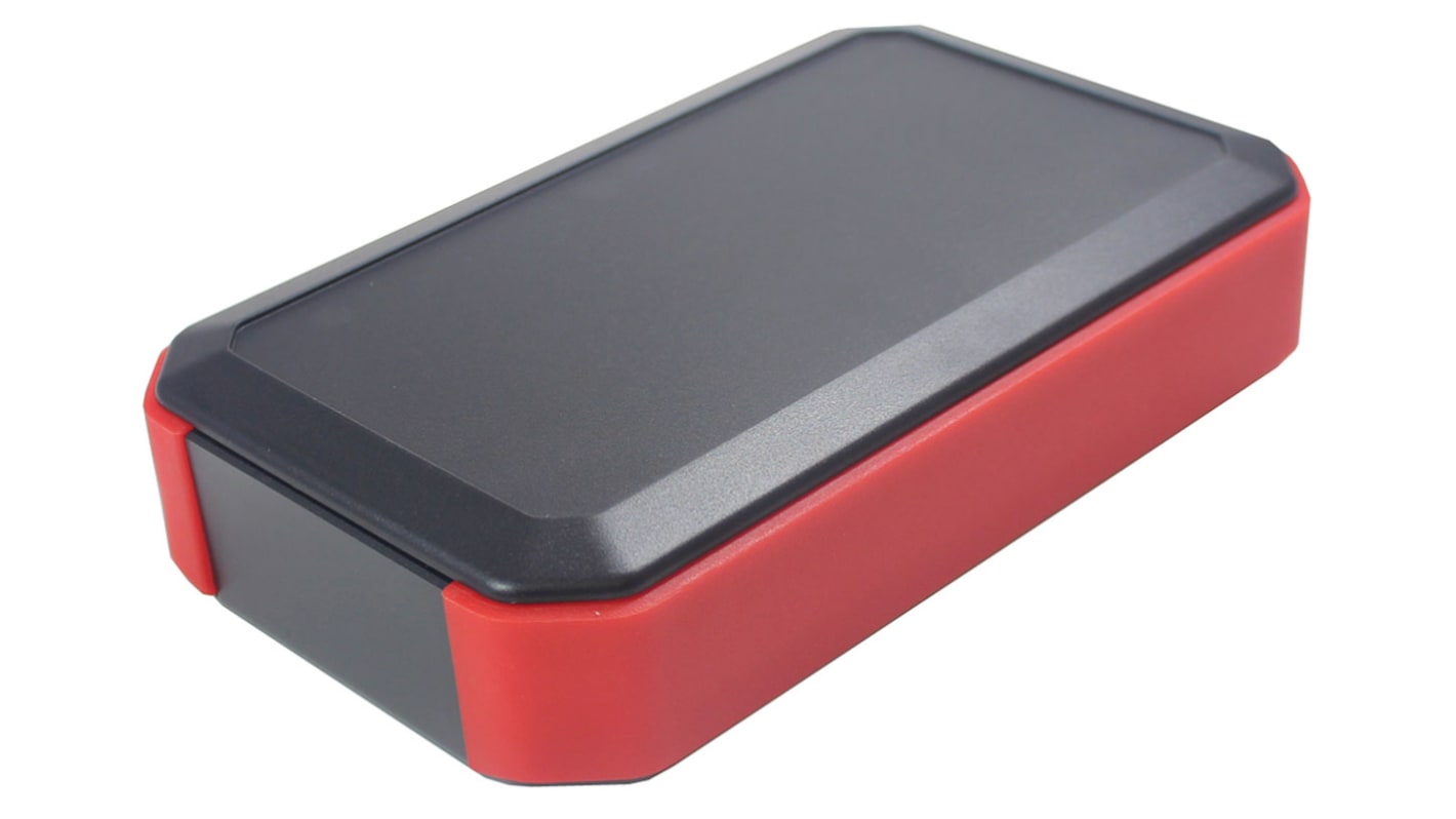 Caja portátil Takachi Electric Industrial de ABS Negro, Rojo, 88 x 146 x 33mm, con compartimento batería