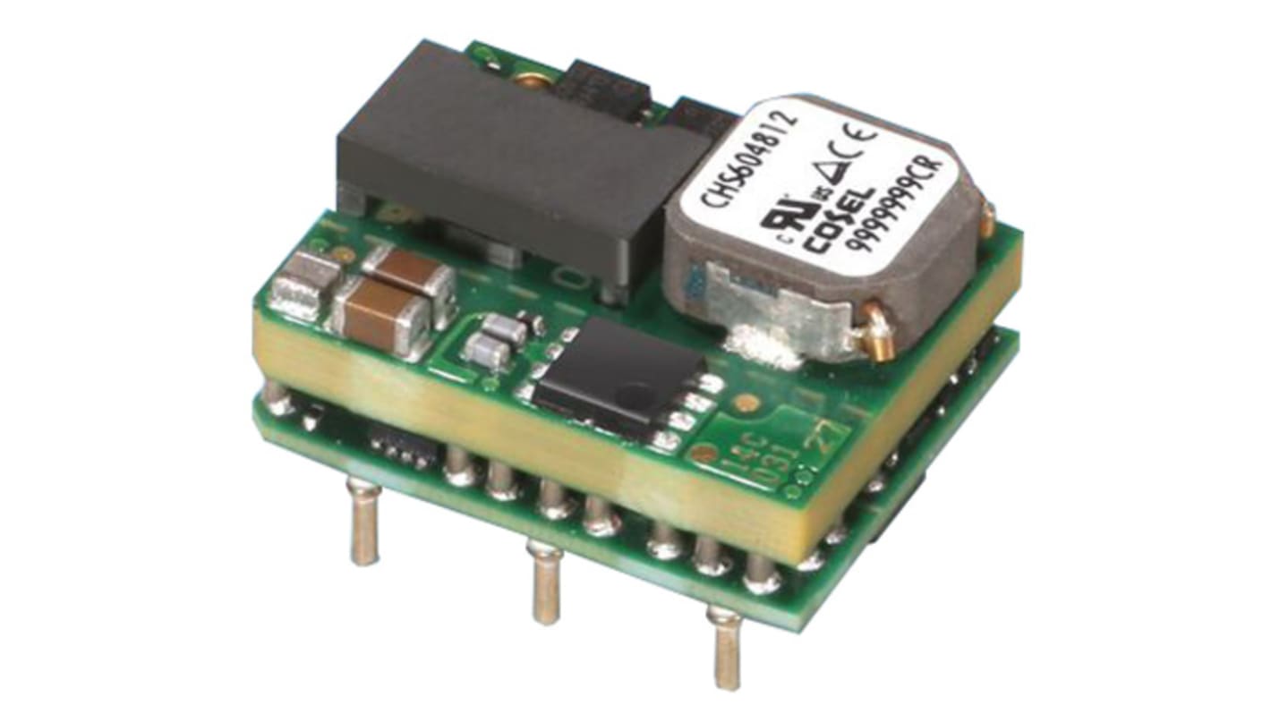 Cosel CHS DC-DC Converter, 3.3V dc/ 18A Output, 36 → 76 V dc Input, 59.4W, PCB Mount, +85°C Max Temp -40°C Min