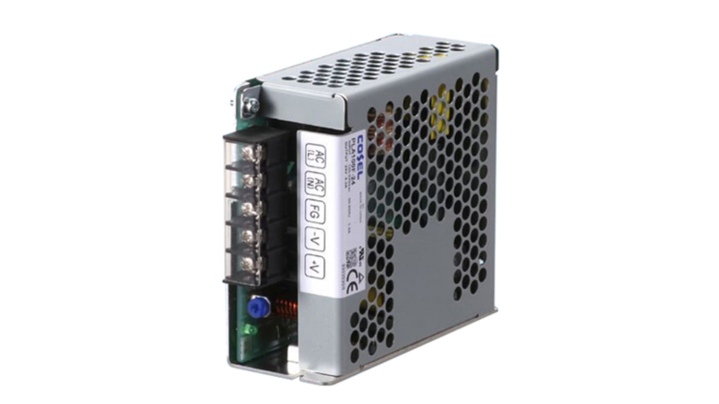 Cosel Switching Power Supply, PJA100F-15, 15V dc, 6.7A, 100.5W, 1 Output, 85 → 264V ac Input Voltage