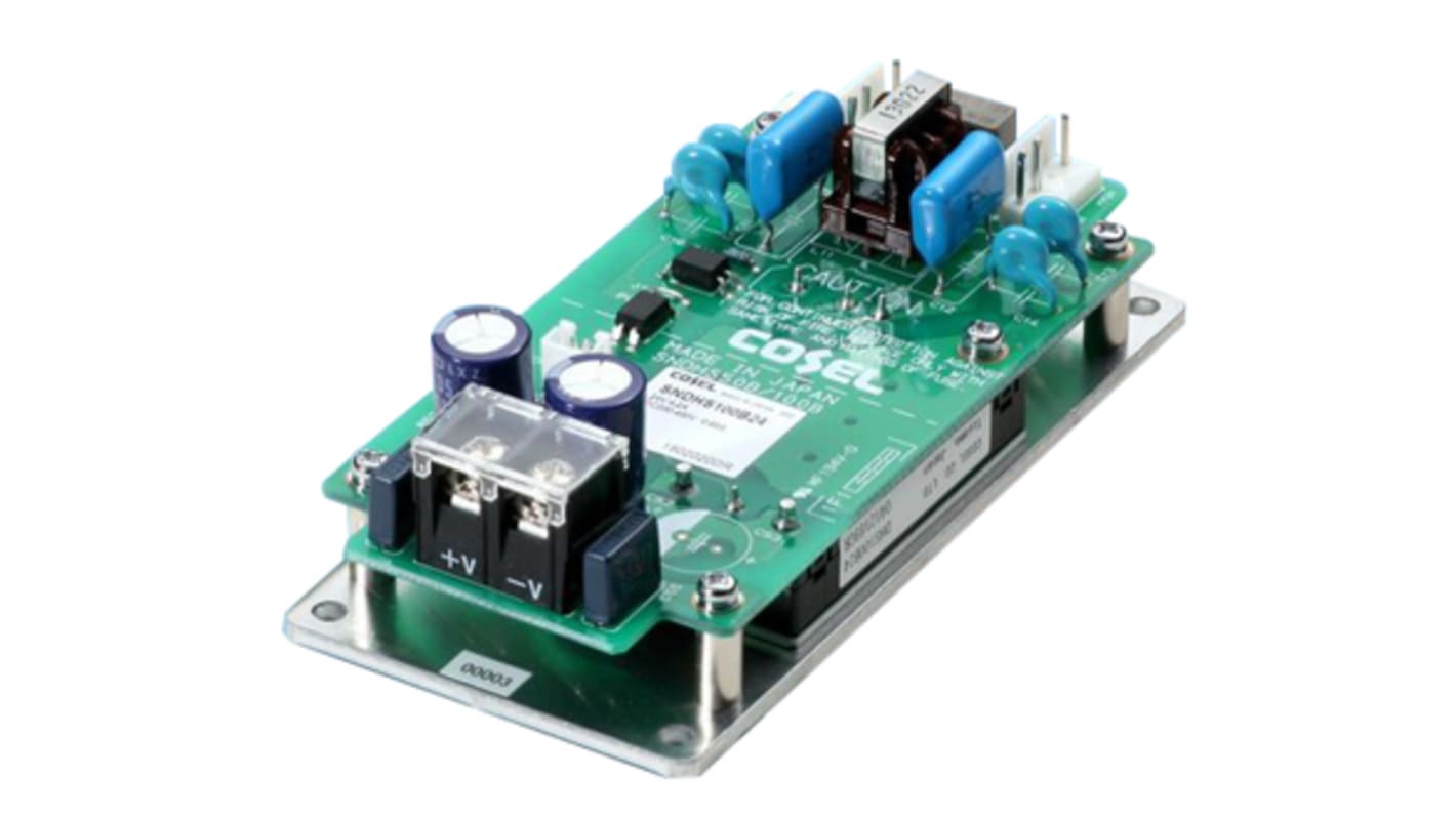 Cosel SNDHS DC-DC Converter, 24V dc/ 4.2A Output, 200 → 400 V dc Input, 100.8W, PCB Mount, +95°C Max Temp -20°C