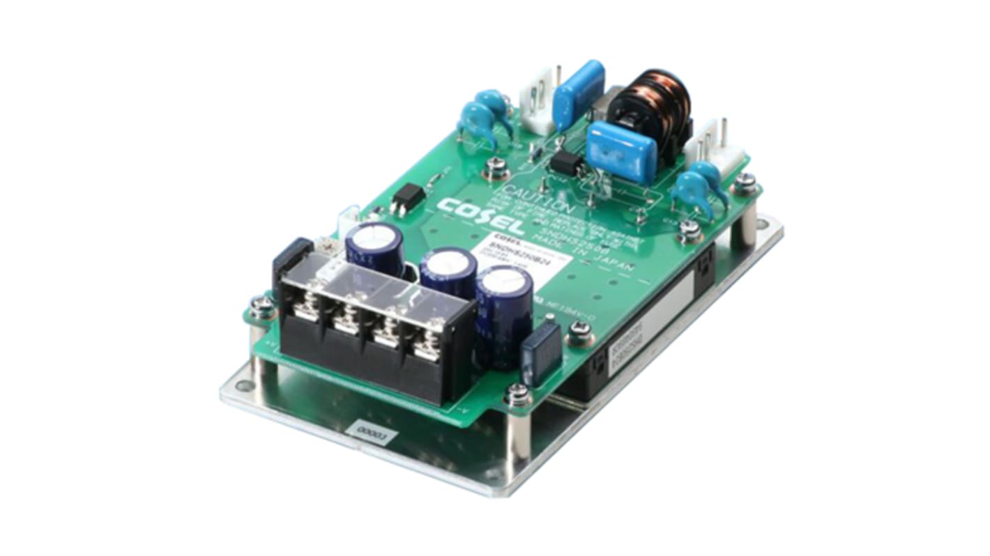 Cosel SNDHS DC-DC Converter, 12V dc/ 21A Output, 200 → 400 V dc Input, 252W, PCB Mount, +95°C Max Temp -20°C Min