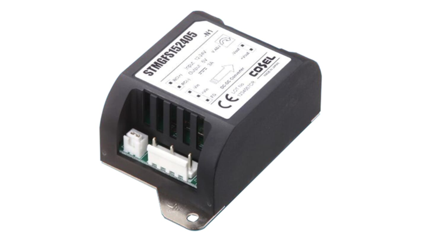 Convertisseur DC-DC Cosel, STMGFS, Montage sur CI, 24.75W, 1 sortie, 3.3V c.c., 7.5A