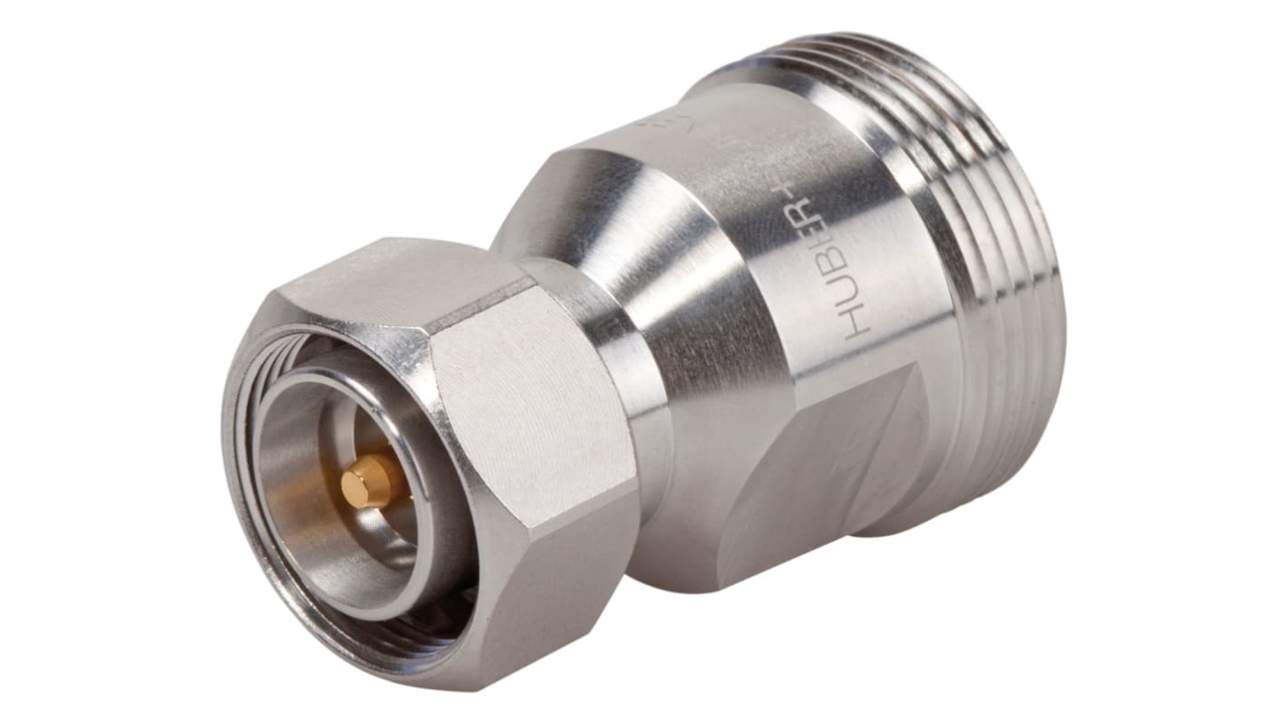 Adaptateur coaxial Huber+Suhner 4.3-10 Mâle vers 7/16 Femelle, Droit, 50Ω 6GHz