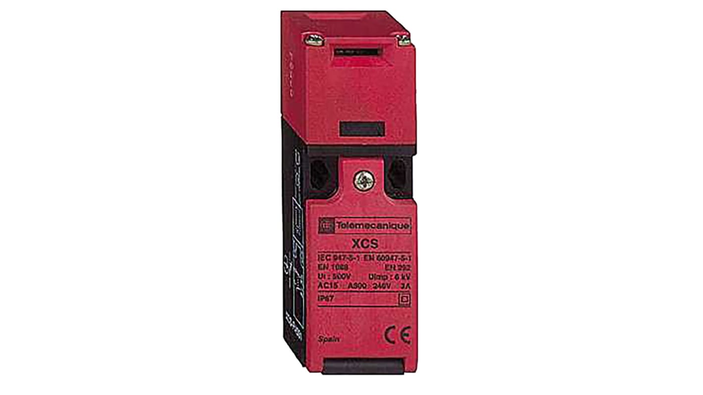 Commutateur de verrouillage de sécurité Telemecanique Sensors XCSPA, 2NF/1NO, A clé, IP67, 240V, 1,5A