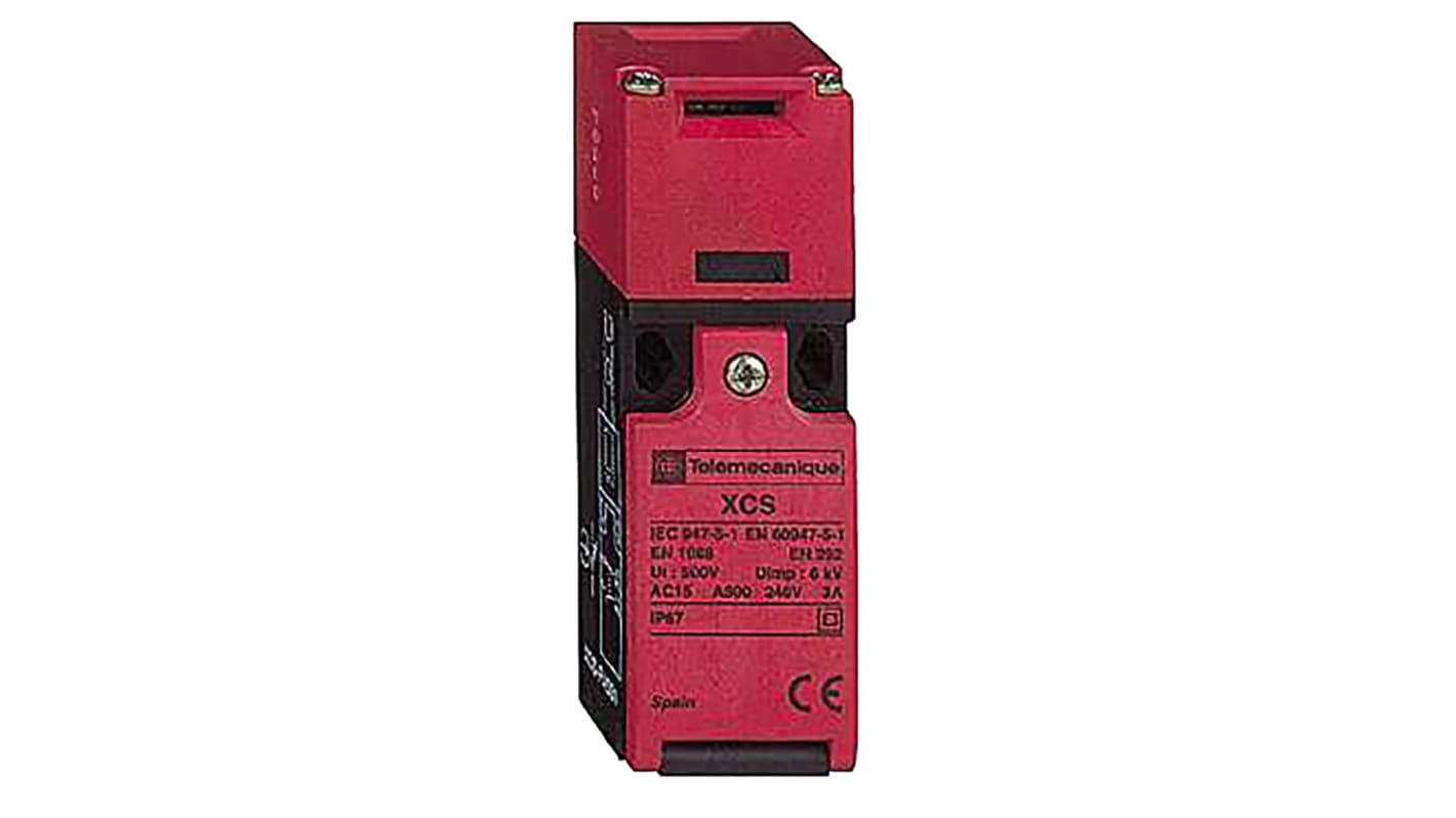 Commutateur de verrouillage de sécurité Telemecanique Sensors XCSPA, 2NF/1NO, A clé, IP67, 240V, 6A