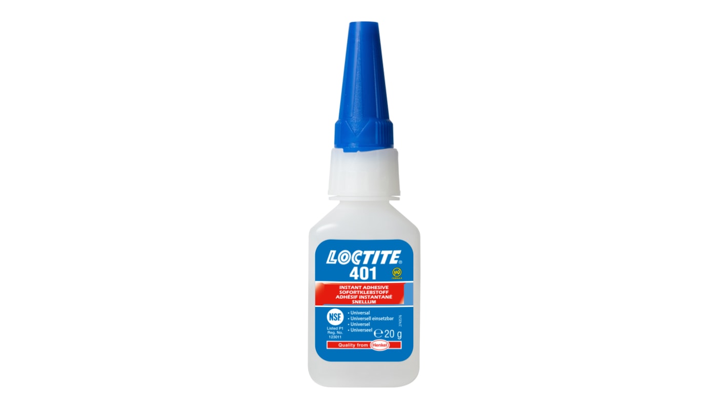 Loctite 401 Sekundenkleber Flüssig transparent, Flasche 20 g