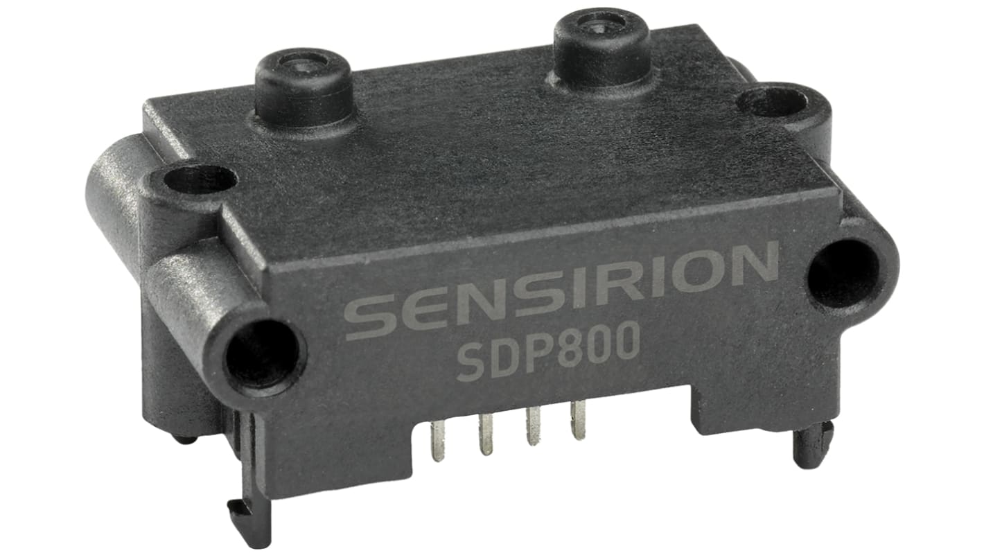 Sensirion Differential Pressure Sensor, +125Pa Operating Max, Manifold Mount, PCB Mount, 4-Pin, 1bar Overload Max