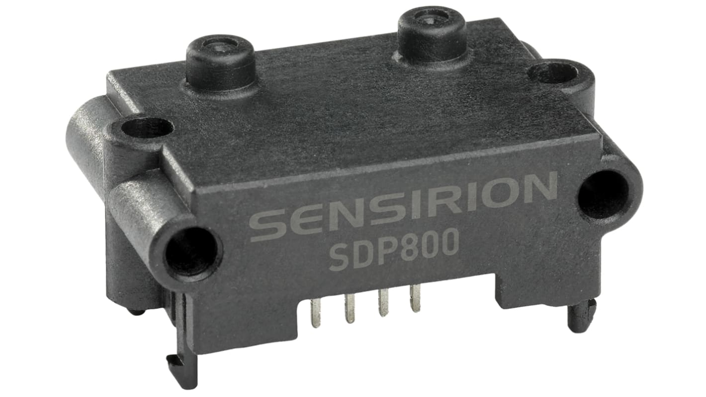 Sensirion Differential Pressure Sensor, +500Pa Operating Max, Manifold Mount, PCB Mount, 4-Pin, 1bar Overload Max