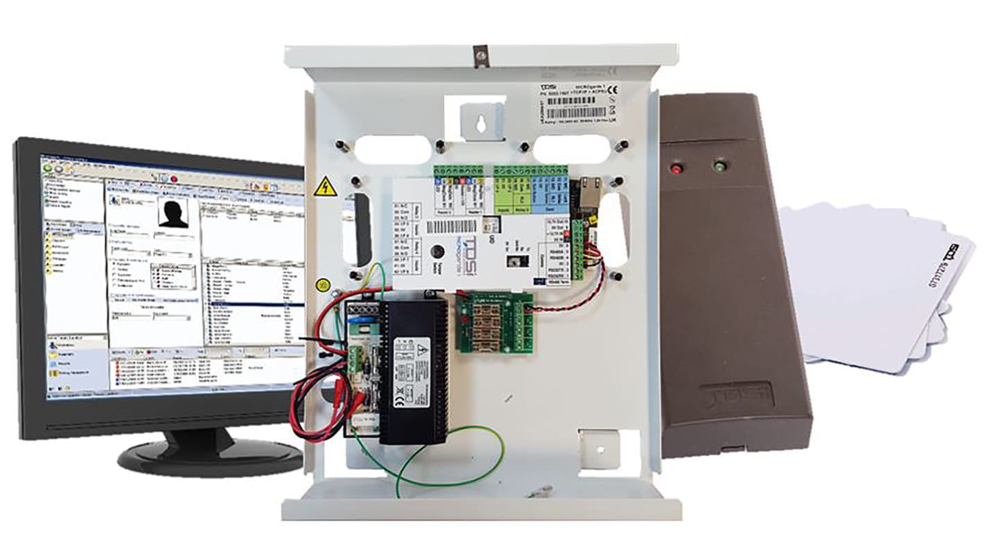 Kit de control de acceso TDSi serie MICROgarde 1, incluye Устройство считывания с карты, Карты, Блок управления