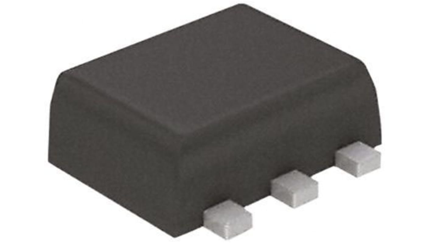 ROHM EMD3T2R SMD, NPN/PNP Digitaler Transistor Dual 50 V / 100 mA, SOT-563 6-Pin