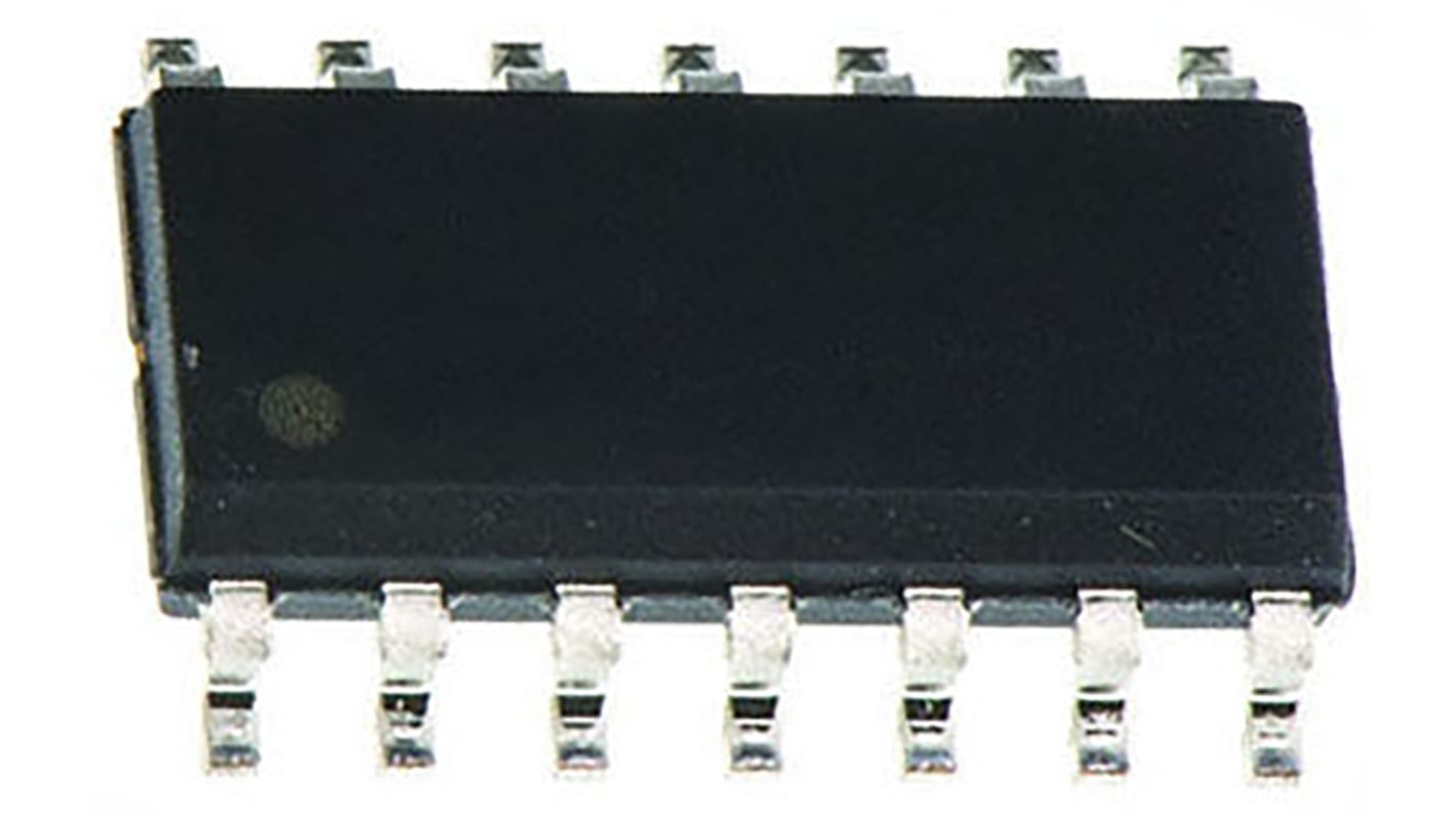 LM2901AQS14-13 DiodesZetex, Quad Comparator, CMOS/TTL O/P, O/P, 300ns 2 → 36 V 14-Pin SO