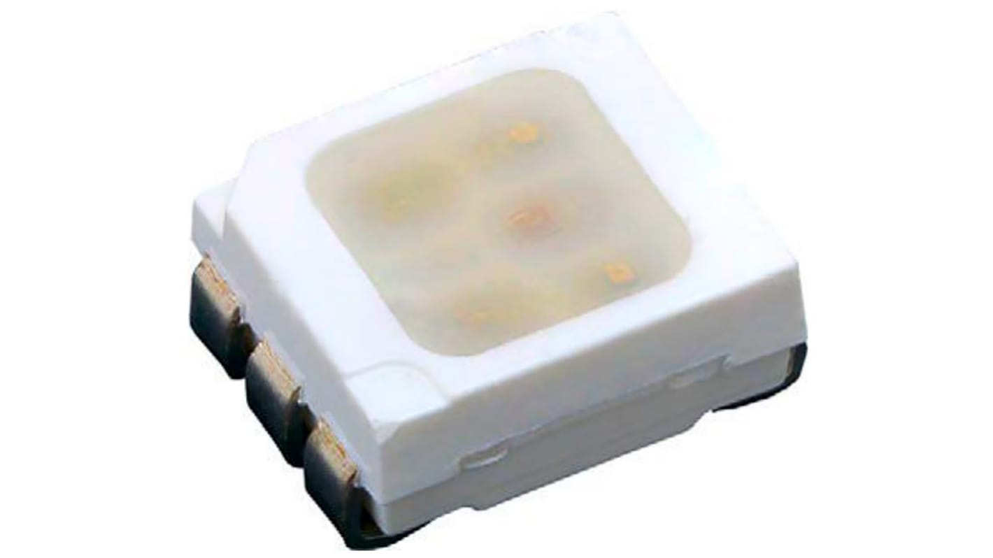 LED RGB, CMS, PLCC 6, 3 LEDs, 2,4 V