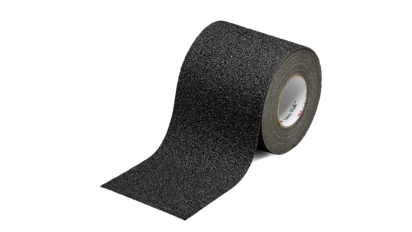 3M Black PVC 20m Hazard Tape, 1.48mm Thickness