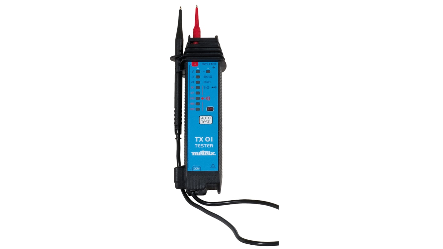 Chauvin Arnoux TX 01, LED Voltage tester, 690V ac/dc, Continuity Check, Battery Powered, CAT III 600V