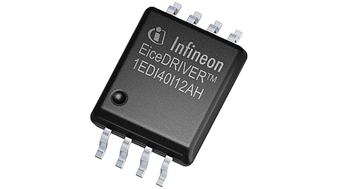 Infineon 1EDI40I12AHXUMA1 Dual Galvanic Isolated MOSFET Power Driver, -6.8 A, 7.5 A 8-Pin, DSO