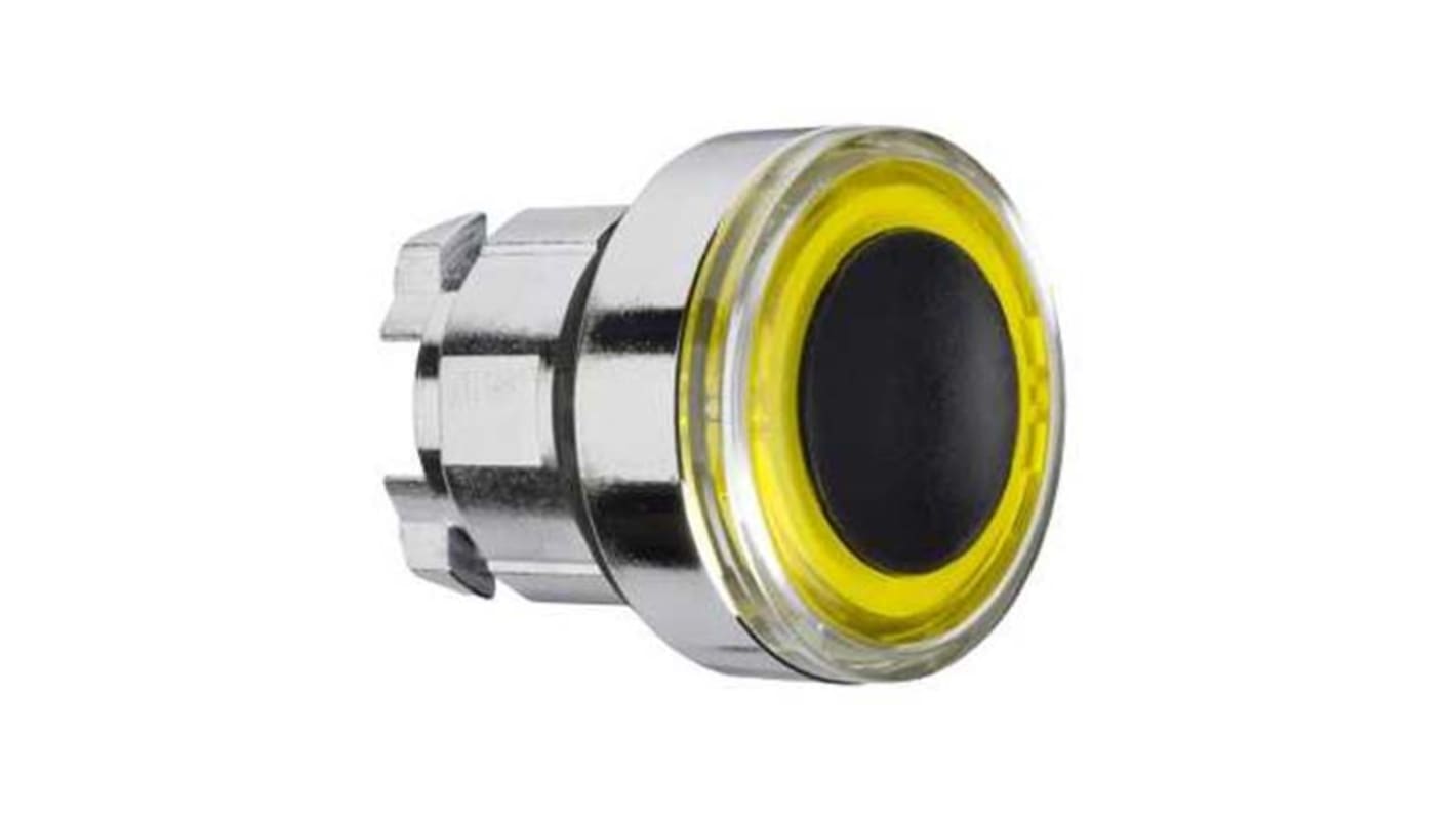 Schneider Electric Harmony XB4 Series Yellow Momentary Push Button Head, 22mm Cutout, IP66, IP67, IP69K