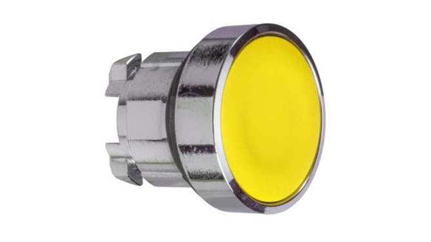 Schneider Electric Harmony XB5 Series Yellow Momentary Push Button Head, 22mm Cutout, IP66, IP67