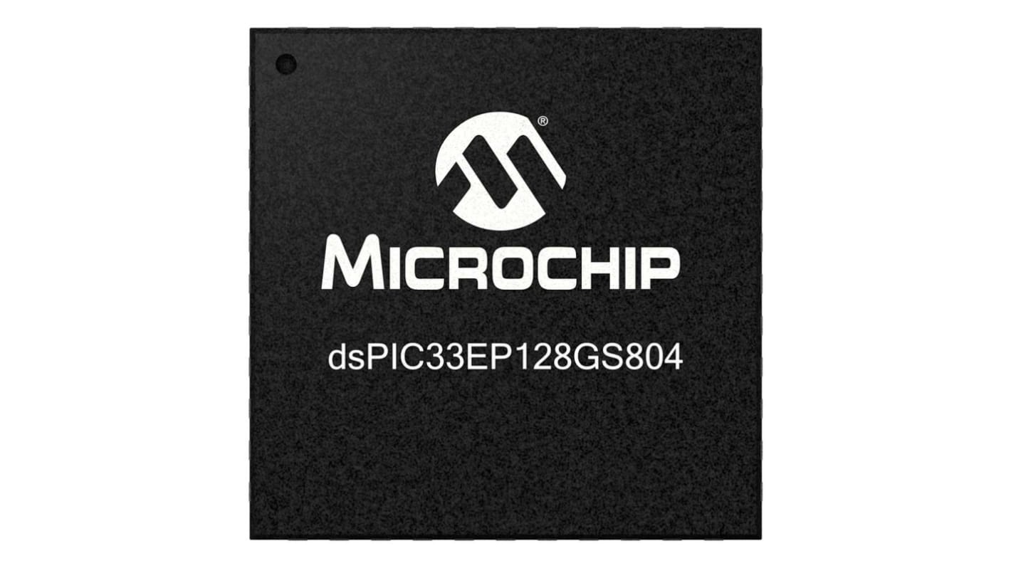 dsPIC33EP128GS804-I/ML Microchip dsPIC33EP, 16bit Digital Signal Processor 60MHz 128 kB Flash 44-Pin QFN