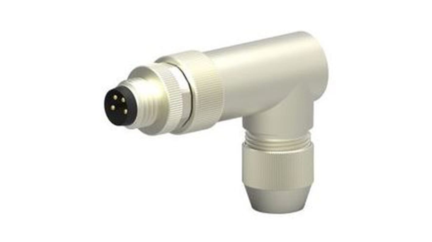 TE Connectivity Circular Connector, 4 Contacts, Cable Mount, M8 Connector, Socket, Male, IP67, M8 Series