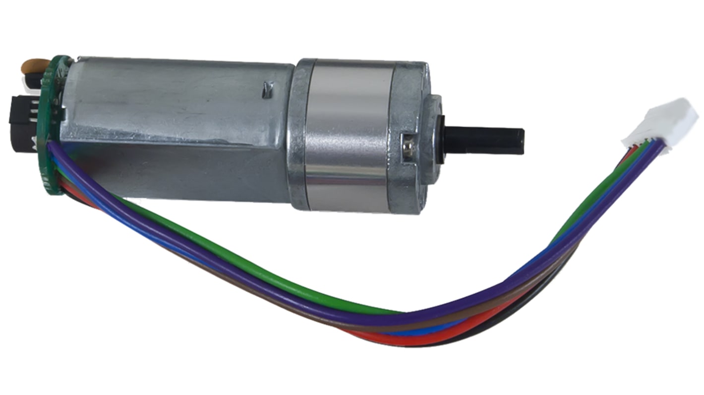 Digilent Bürsten-Getriebemotor bis 29 Ncm 19.22:1, 12 V dc / 4,45 W, Wellen-Ø 4mm, 22 (Dia.)mm x 64.05mm