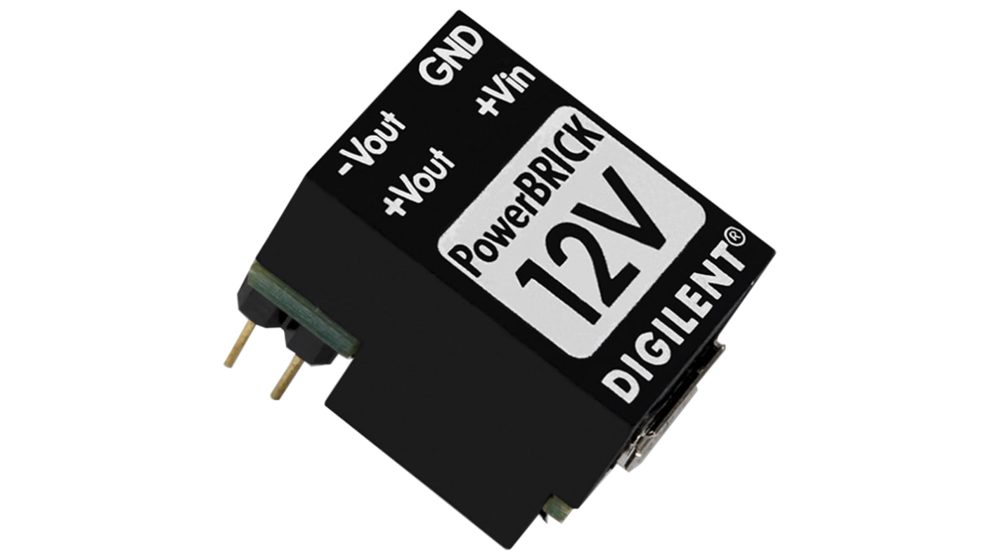 Digilent PowerBRICK DC/DC-Wandler 2.2W 5 V dc IN, ±12V dc OUT / 100mA Durchsteckmontage