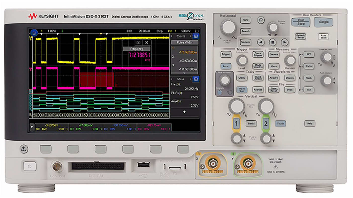 Oscilloscopio Keysight Technologies Serie 3000T X, 1GHz, Cert. LAT