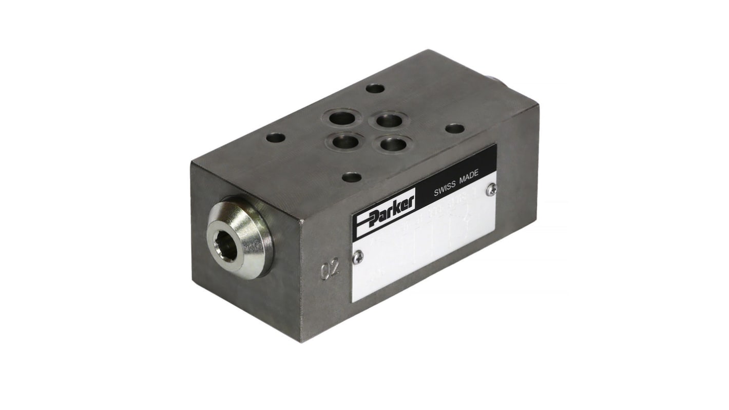 Parker Single CETOP Mounting, Hydraulic Check Valve, ZRE-B02-D1, 120L/min, 2bar Cracking Pressure