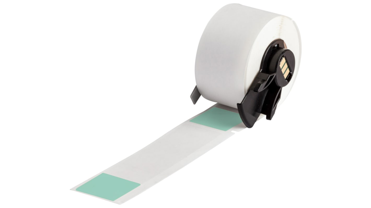 Brady Self-Laminating on Green/Transparent Cable Labels, 101.6mm Label Length, 25.4mm Label Width