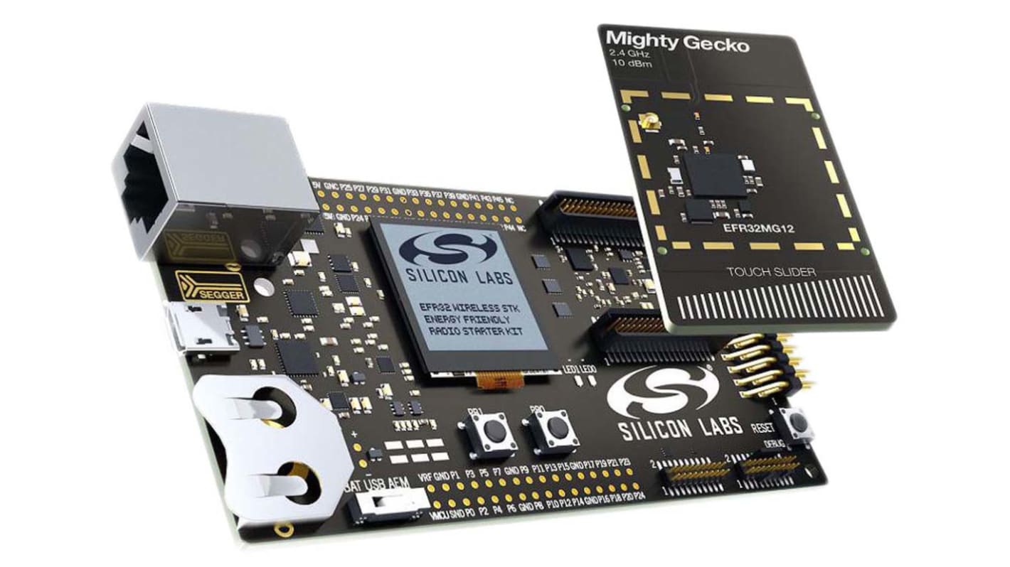 Module de développement de communication et sans fil Silicon Labs Mighty Gecko Circuit transceiver RF 2.4GHz