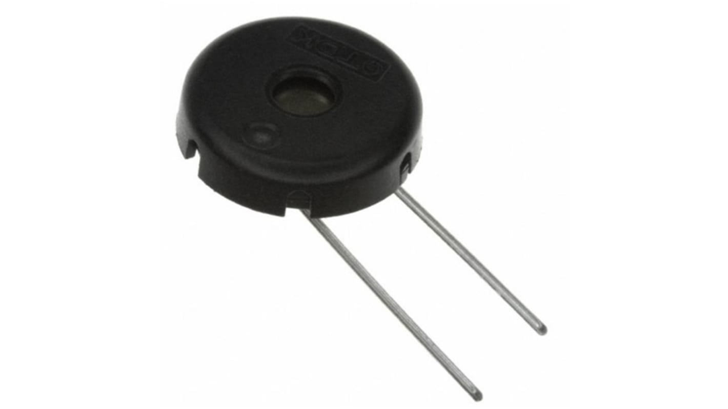 TDK 60dB PCB Mount High External Piezo Buzzer, 12.2 (Dia.) x 3.5mm, 3V ac Min, 30V ac Max