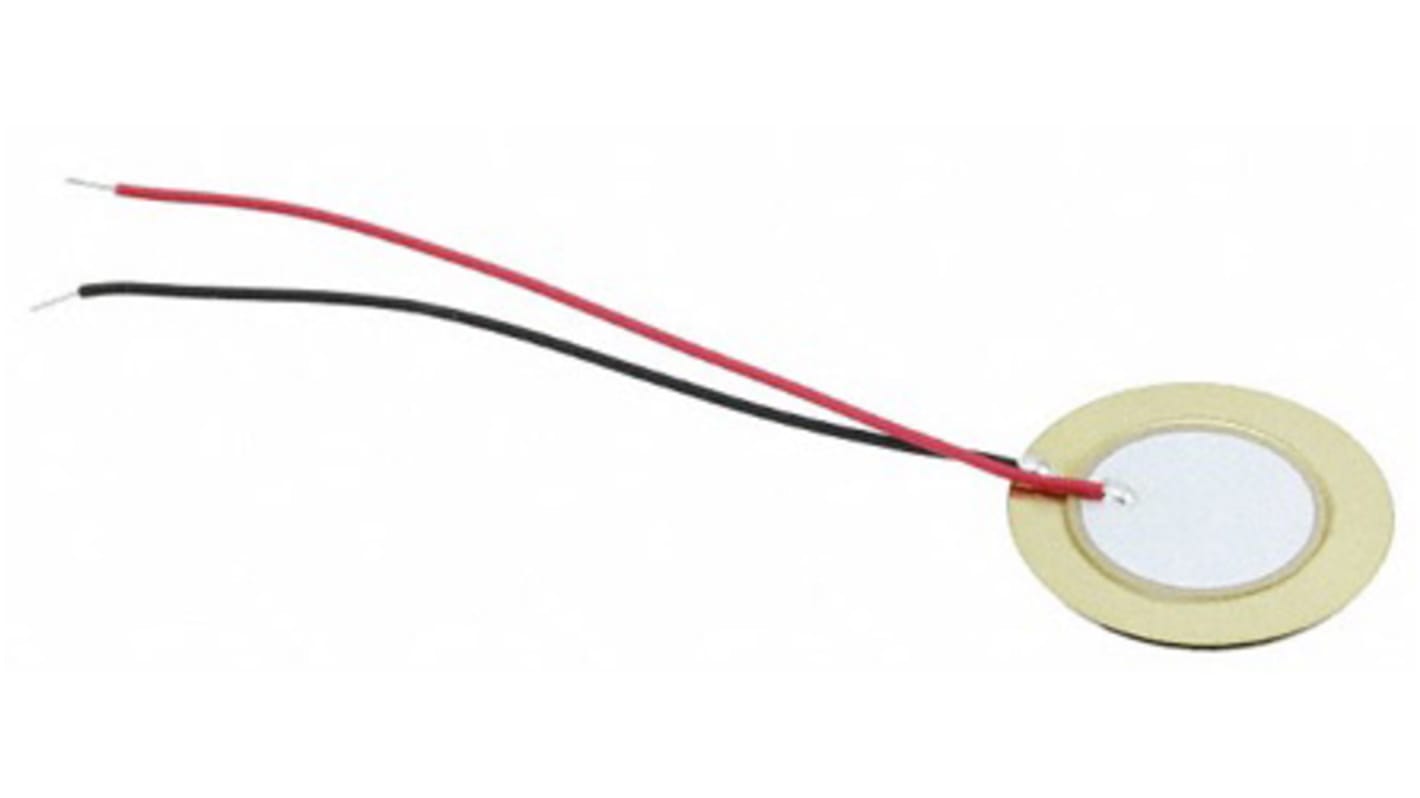 TDK Piezo Buzzer Hoch, PCB-Montage, 3V ac→20V ac, Extern, ø 15mm, 15 (Dia.) x 0.75mm