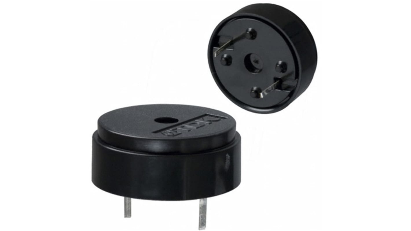 Cicalino piezo TDK, 30V ca, Ø 17mm, 60dB, tono Alto, SMD