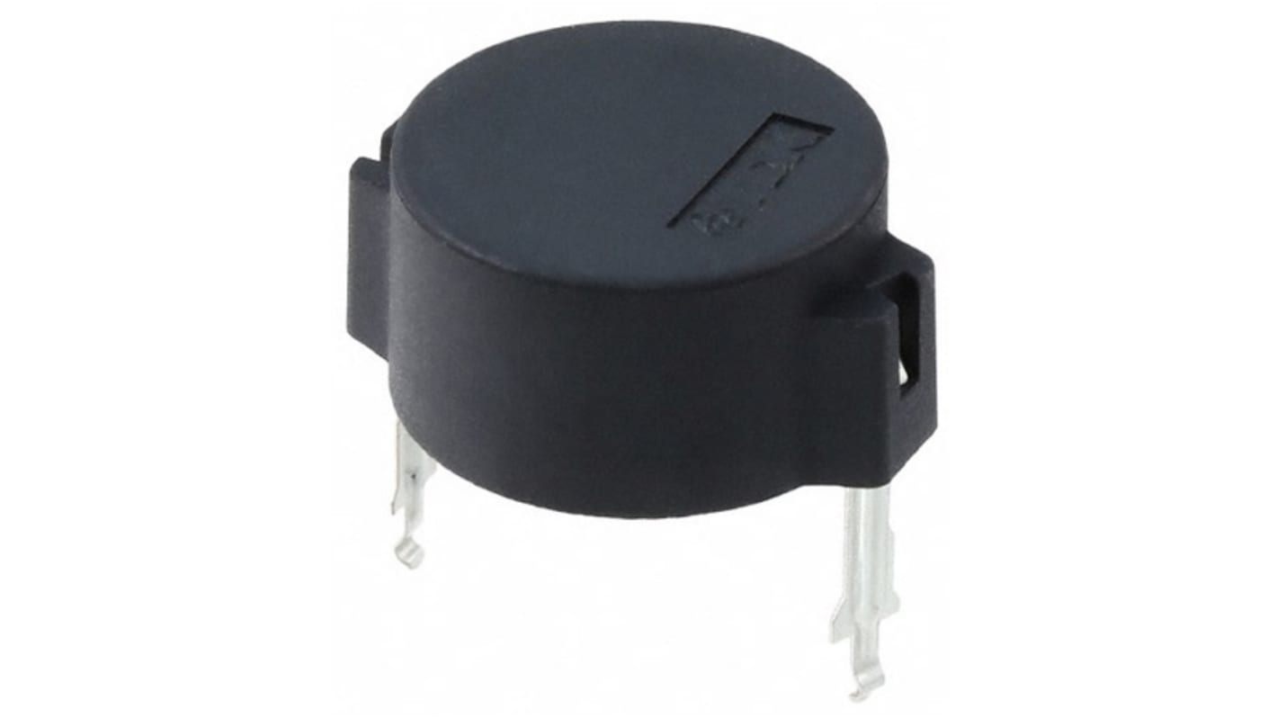 TDK 80dB PCB Mount Low External Piezo Buzzer, 23 (Dia.) x 10.5mm, 10V ac Min, 20V ac Max